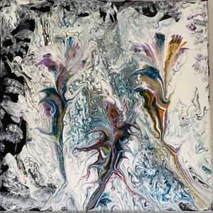 Abstract Flowers Painting